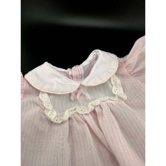 Cabbage Patch Kids Preemie Doll Coleco Pink White Striped Dress Vtg 1984 - Picture 4 of 9